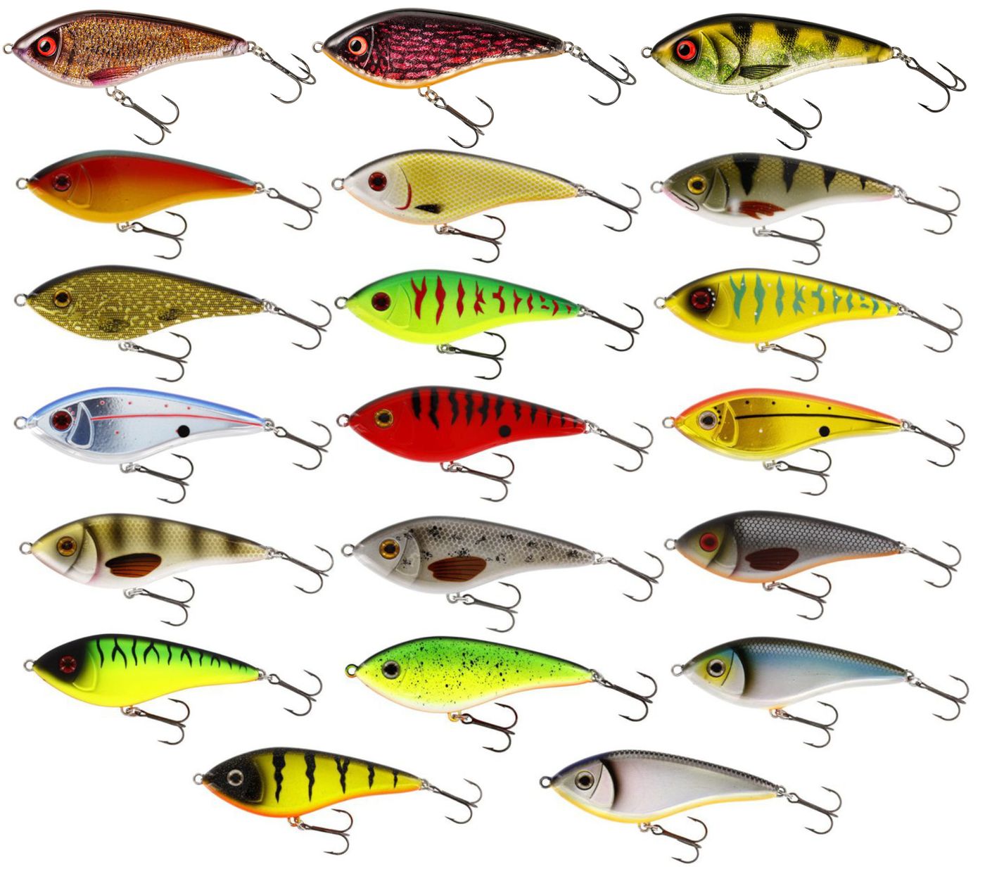 Westin Swim Glidebait Jerkbait - Esca Artificiale Affondante Per Pesca Al Luccio, 12 Cm 58 G, Colore Real Roach